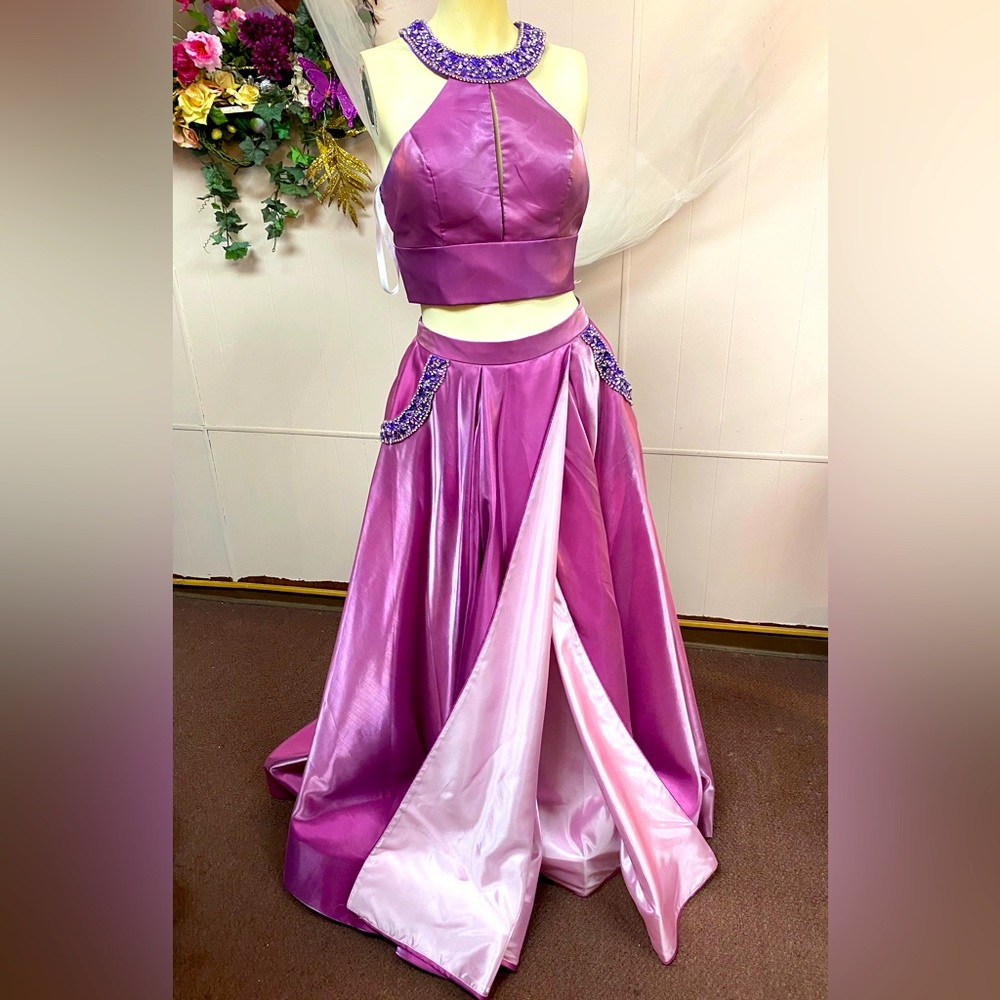 Rachel Allan Two-Piece Gown
